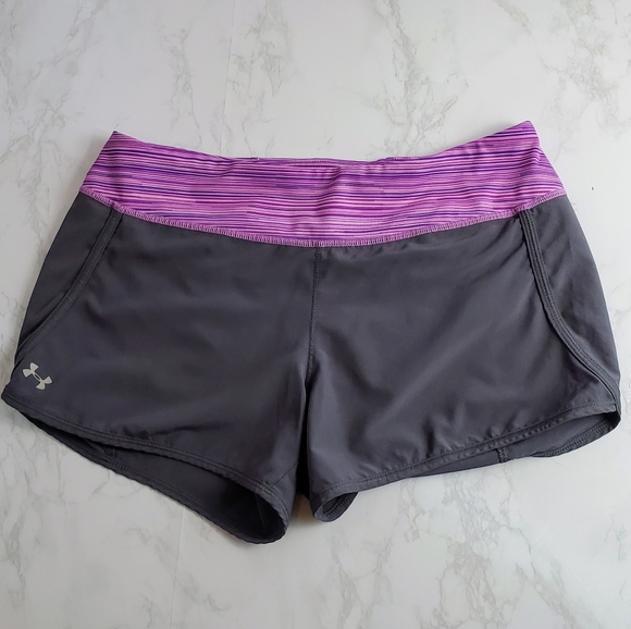 Under Armour Pants - Champion under armour dark gray and purple shorts